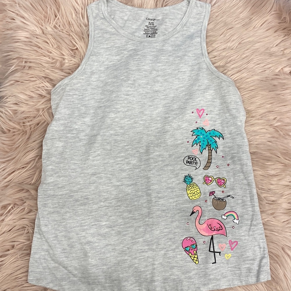 Flamingo/ Summer Tee - free w purchase